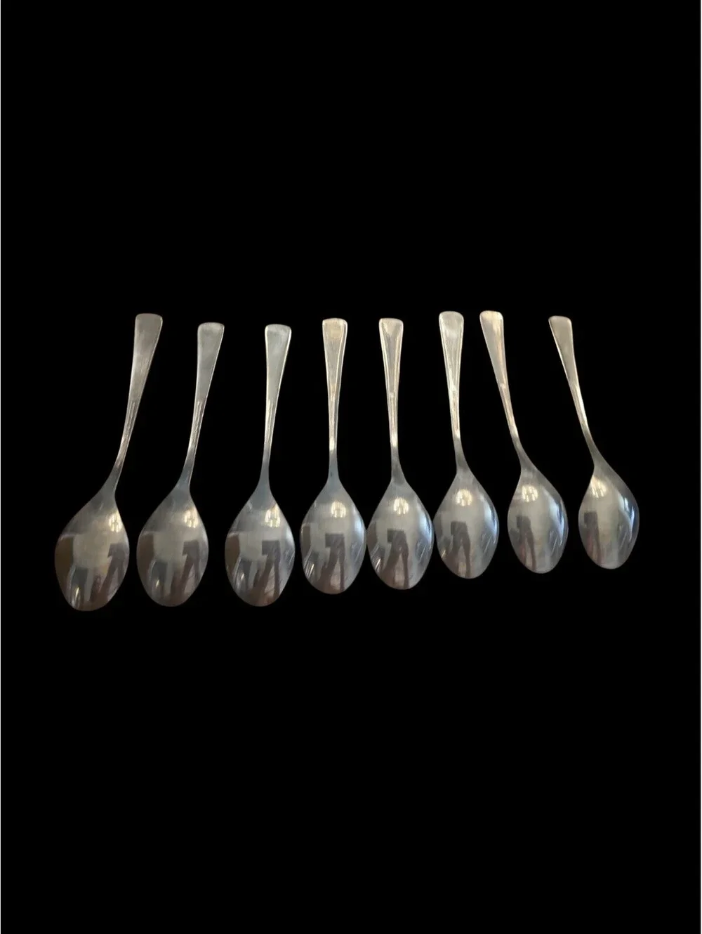 VINTAGE ROGERS STAINLESS STEEL KOREA   Teaspoons  - SET OF 8
